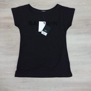 Balmain Women Short Sleeve Chiffon T-Shirt